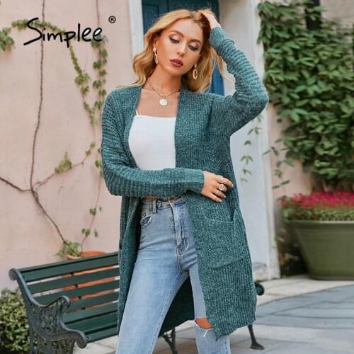 SIMPLEE Women's Casual Cardigans