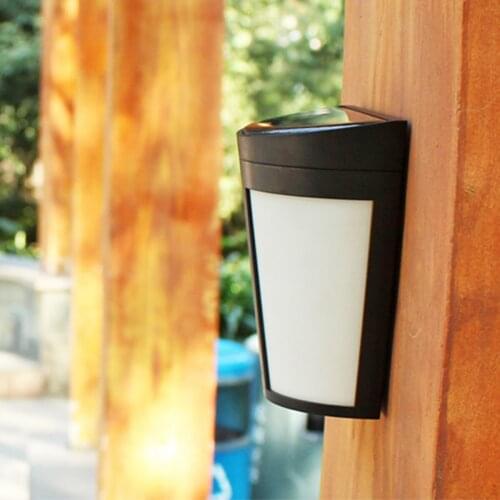 Solar Power 6 LED Path Way Wall Landscape Mount Garden Fence Lamp Outdoor Light