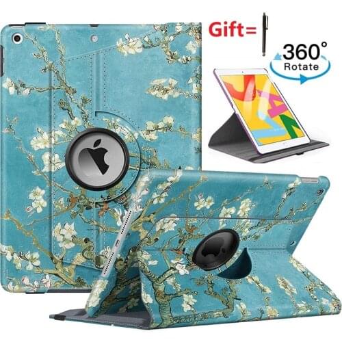 Smart Protective Stand for Apple IPad 10.2 Inch 7th/8th Generation Case Flip Stand Capa Smart Cover Auto Sleep wake up+ stylus