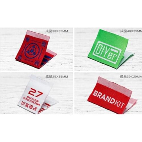 ZeQi Custom woven labels clothing label main label 1000pcs free shipping