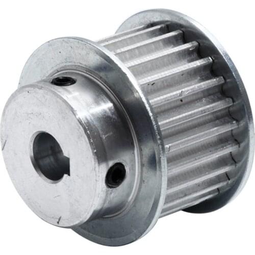 HTD 5M-28T Timing Pulley, 21mm Belt Width, Toothed Belt Pulley With Keyway, 10/12/15/20mm Bore, Aluminum Alloy 28T Gear Pulley