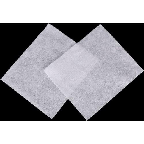 100pcs 7cm*6cm White Nail Art Wipes Uv Gel Polish Remover Cleaner Wipe Cotton Lint