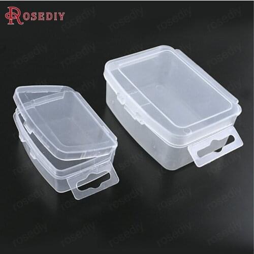 B157)5 pieces 73x55x29mm White Plastic Loaded Beads Box Diy Jewelry Findings Accessories Wholesale