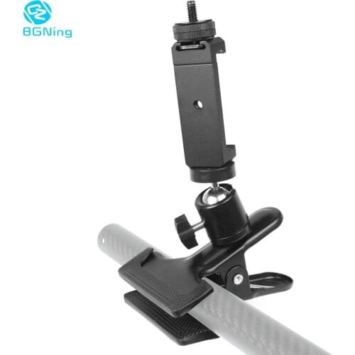 BGNing Clip Clamp Holder Mount with Universal Metal Standard Ball Head 1/4 Screw Bracket for Camera Flash Holder for Photography