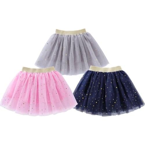 Fashion Baby Kids skirt Girls Princess Stars Glitter Dance Tutu Skirt Sequins Party Dance Ballet Tutu Skirts Children Chiffon