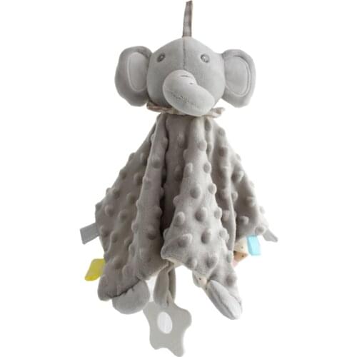 Baby soft soothing towel soothe blanket minky dot bunny Security toys boy elephant pacify towel newborn teether appease blanket