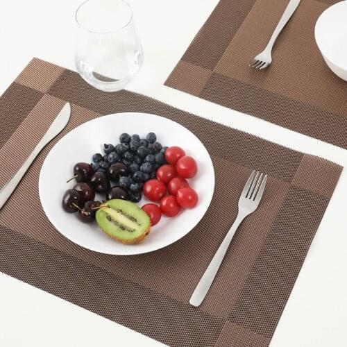 European style modern minimalist pvc placemat 30x45 heat insulation non-slip waterproof table mat bowl mat Western food coaster