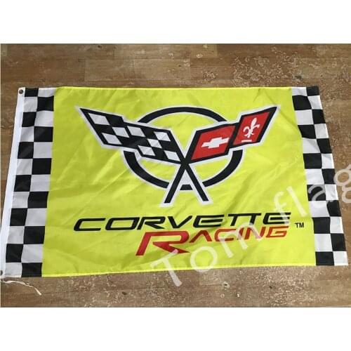 Corvette flag , corvette banner, 90X150CM size,100% polyster