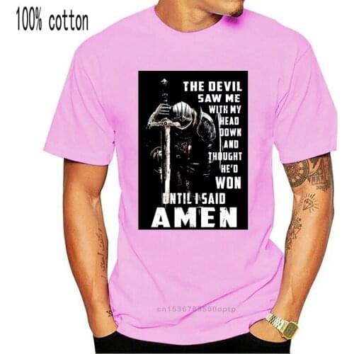 The Devil Saw Me With My Head Down Thought Hed T Shirt Loose Breathable Formal Crew Neck Short Sleeve Designing Natural