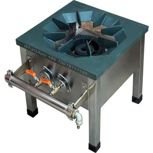 Stainless steel low foot single stove double eyes three link energy liquefied gas burner, low foot stove gas stove short stove