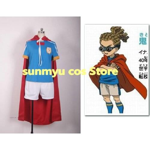 Free Shipping!Inazuma Eleven Kidou Yuuto uniform Cosplay Costume,Size customizable Halloween Wholesale