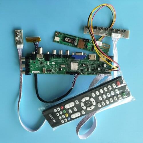 Kit For LTN150XG-L07/LTN150XG-L08 30pin 1 CCFL LCD Digital HDMI 1024X768 remote DVB-T Panel Controller board TV VGA USB AV 15"