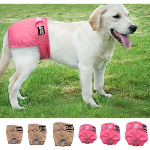 Lovoski Dog Puppy Diaper Sanitary Pants Female For Breeds Washable Reusable