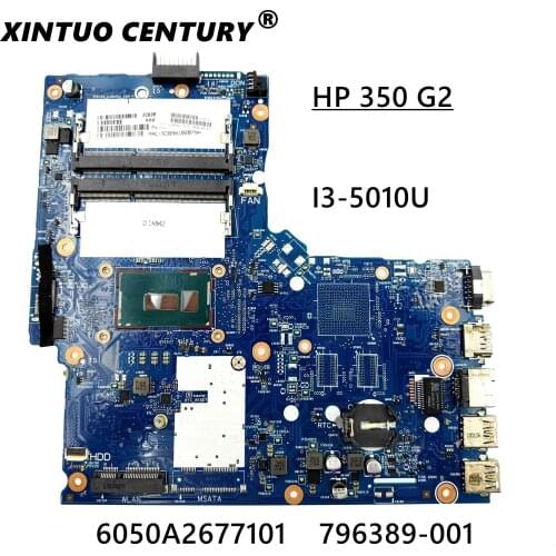 FOR HP 350 G2 Laptop Motherboard SNOWI20 796389-001 796389-501 6050A2677101 DDR3 Integrated Graphics w I3-5010U CPU