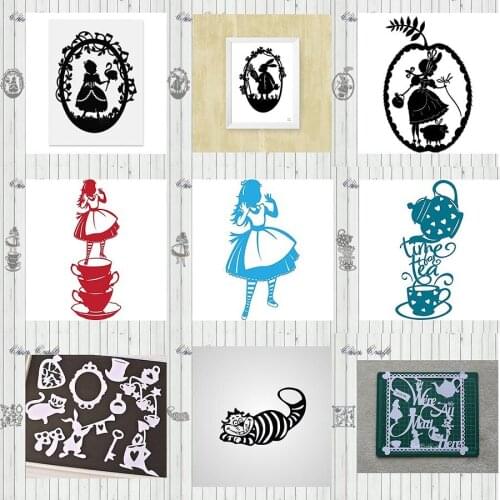 Metal Cutting Dies Beauty Animal World Background Scrapbooking Paper Craft Punch Knife Embossing Art Cutter Dies