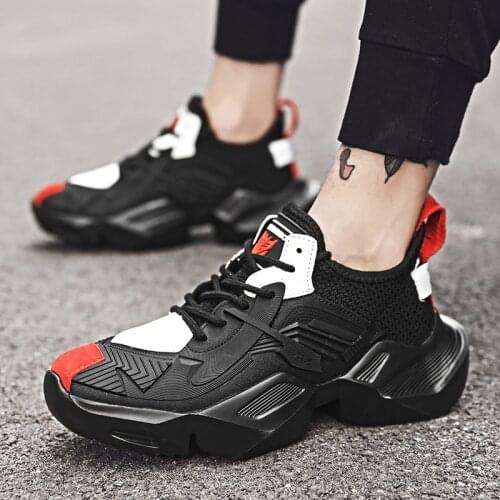 Spring/Autumn Black Men Shoes Lightweight Comfortable White Sneakers Zapatos De Hombre Fashion Zapatillas Casual Tenis Masculino