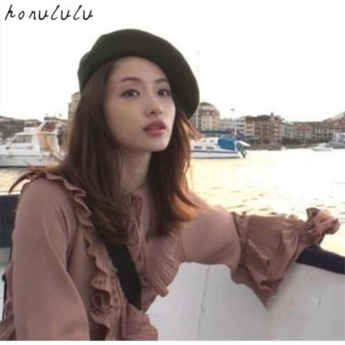 2021 autumn new Japanese style Ishihara Rimi same pleated ruffle dress female holiday long skirt