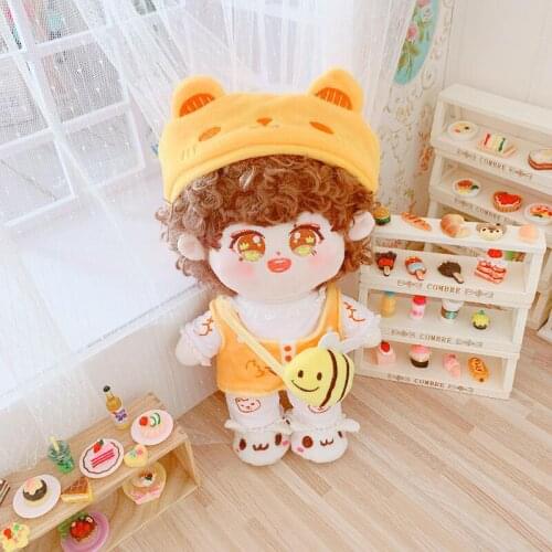 20cm NEW Replaceable clothes Doll Bear one-piece garment Hat Satchel Sean Xiao Clothes Childrens Christmas toys gifts