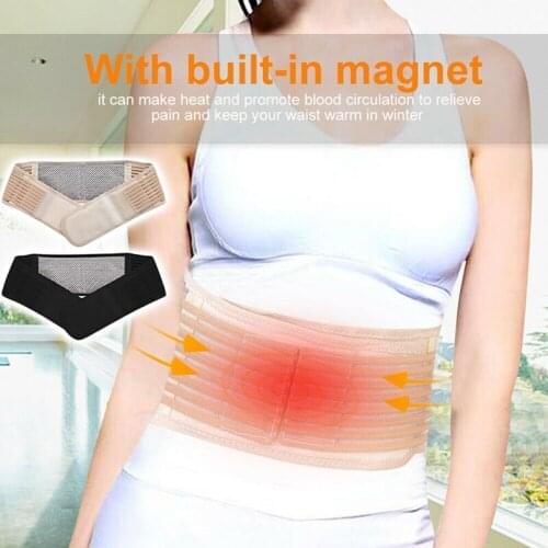 Newly Lumbar Support Belt Back Braces Tourmaline Self-heating Magnetic Therapy Breathable Belt