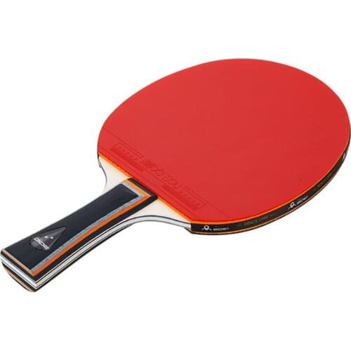 7-Layers Table Tennis Bat Blade Rackets Long Short Handle Pimples In Ping Pong Training Paddle Beginner Advanced With Bag