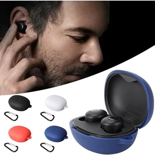 Silicone Protective Case Cover Soft Washable Dustproof Protector For Realme Buds Q TWS Wireless Earbuds Bluetooth Headset Silica