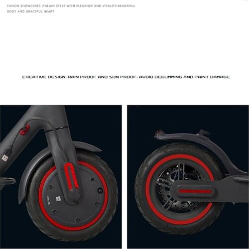 Wheel Reflective Protective Stickers for Max G30 Electric Scooter Wheel hub Accessories