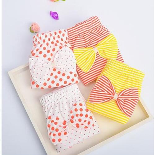 1Pc New Bow Baby Cotton Underwear Panties Girls Cute Underpants Shorts Summer Shorts 0-7 Years Old Girl Children