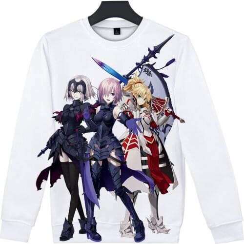 2019 Streetwear Hoodies animal cosplay FateGrand Order O-Neck Long Sleeves Cotton Harajuku Sweatshirt Hoody for men streetwea