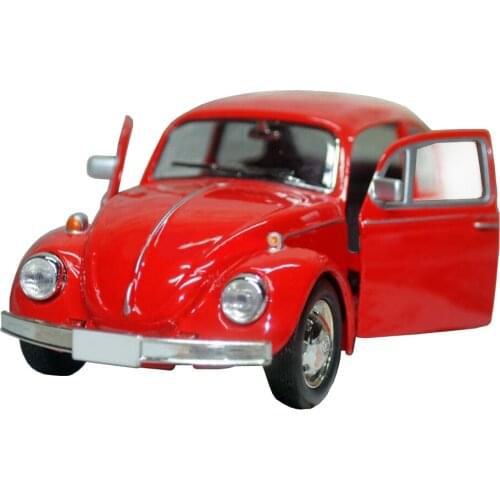 Vintage Beetle Diecast Pull Back Car Model Toy for Children Gift Decor Cute Toy Vehicles