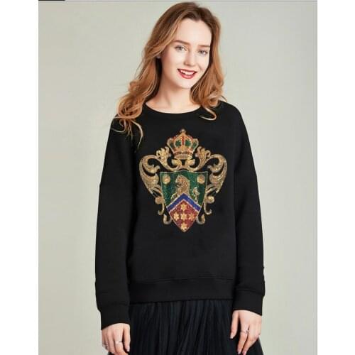 Female Hoodies Women Oversized Sweatshirts Womens Diamond stone Long Sleeve Tops Casual Hooded Women Pullovers Clothes Tops