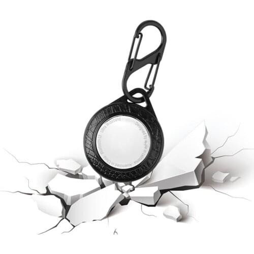 Hard Shell Crocodile Leather Pattern Protective Case Cover Sleeve Anti-lost Key Chain for Airtag Tracker Accessories