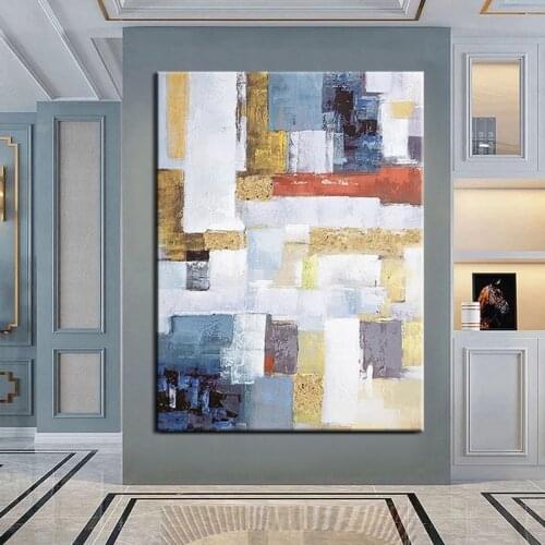 100% Hand Painted Oil Painting Hand Made Simple Color Abstract Canvas Art Painting Modern Painting Large Size Abstract Frameless