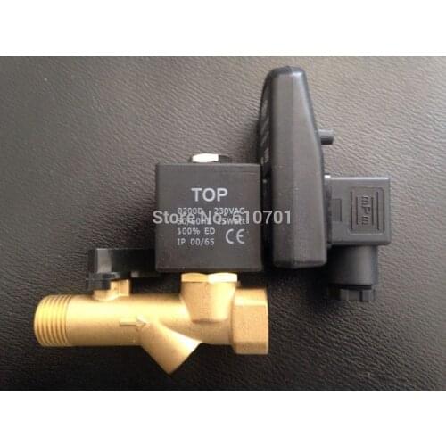 24VDC 1/2" Integrated Type Automatic Timer Compressor Condensate Drain Timer Solenoid Valve