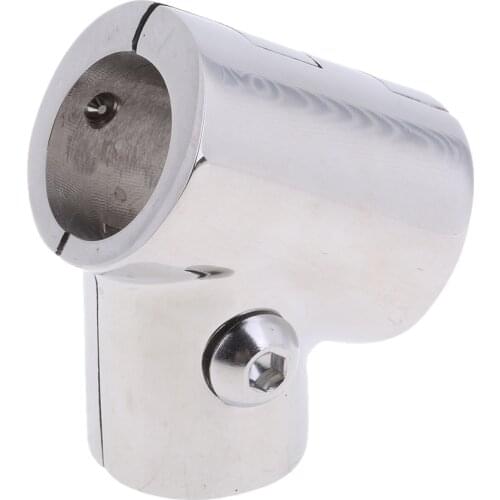25mm Boat Handrail Fitting 60 Degree Tee 3 Way - 316 Stainless Steel