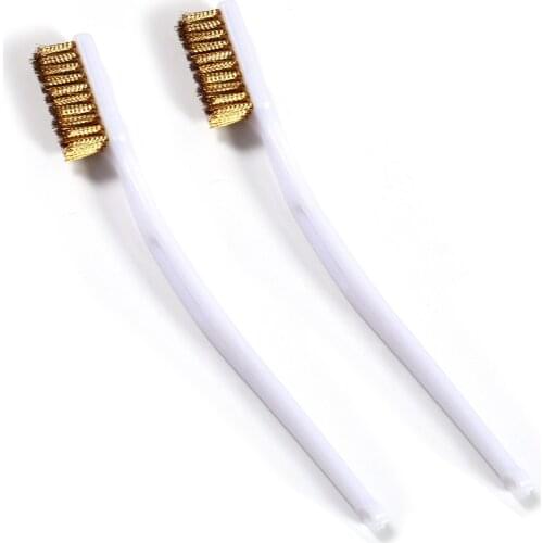 3D Printer Tool, 3D Printer Nozzle Cleaning Copper Wire Toothbrush Tool Copper Brush Handle Hot Bed Cleaning Toothbrush