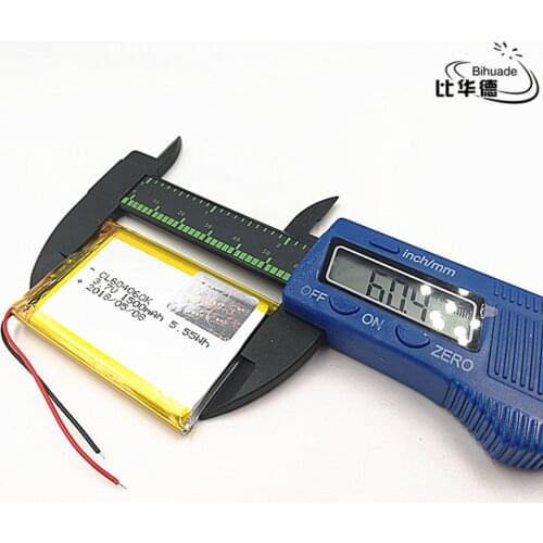 5pcs/lot 3.7V 1500mAH 604060 Polymer lithium ion / Li-ion Rechargeable battery for DVR,GPS,mp3,mp4