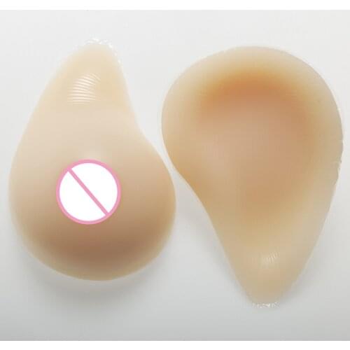 500g/Pair False Silicone Breast Forms Soft Chest Enhancer Mastectomy Crossdresser Boobs For Women Mammectomy Rehabilitation Use