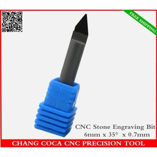 6mm*70degrees*0.7mm,Freeshipping CNC solid carbide End Mill,tungsten stone engraving bit,marble cutter,High hardness for stone