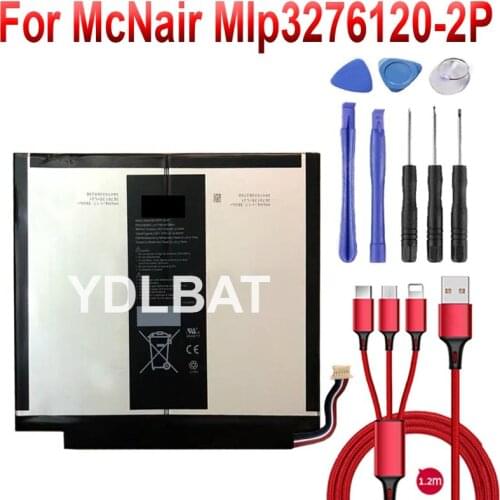 Battery for McNair MIp3276120-2P +USB cable+toolkit
