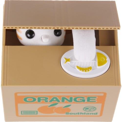 Automated Money Saving Box Coin Bank Cat Steal Money Box Large Piggy Bank Panda Moneybox Cute Children Gifts