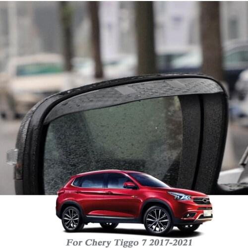 Car Rearview Mirror Rain Eyebrow Auto Shield Snow Guard Sun Side Visor Shade Protector For Chery Tiggo 7 2017-2021 Accessory