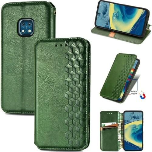 XR 20 5G Protective Case Luxury Leather Texture Book Shell for Nokia XR20 Case Nokia XR 20 X R Flip Cover Phone Skin Shockproof