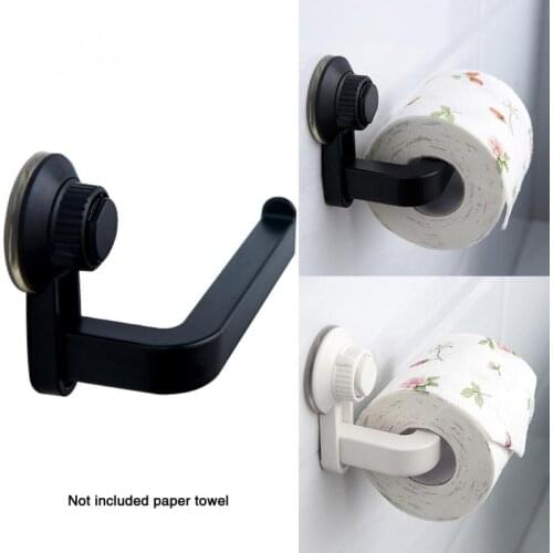 Suction Cup Rack Kitchen Bathroom Storage Waterproof Moisture Proof Towel Accessories Shelf Toilet Paper Holder Wall Mounted