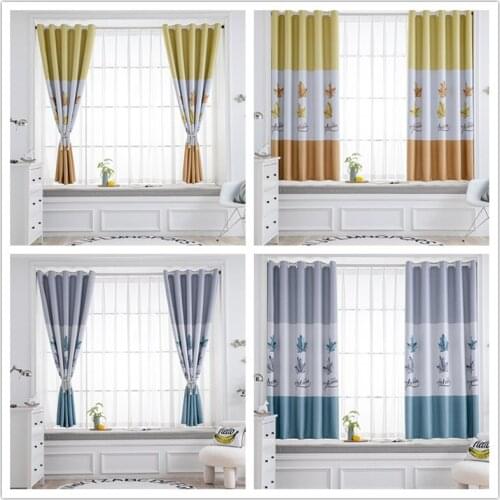 GY2849 Long-Eared Rabbit Printing 1PC Short Curtain Living Dining Room "Customise" Bedroom