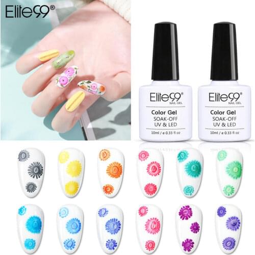 Elite99 10ML Frost Flower Blooming Nail Gel Polish Snowflakes Liquid Gel Paint Nail Polish UV LED Lamp Drawing Nail Art Design