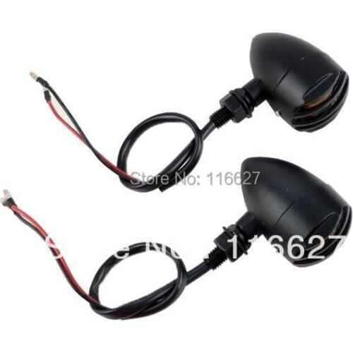 Robber Black Finned Grill Amber Turn Signal for Honda Shadow VT VTX Rebel