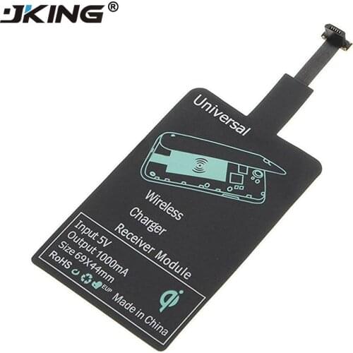 JKING Android Micro USB Universal Qi Wireless Charger Receiver Charging Adapter Receptor Receiver Pad Coil Chip For Samsung