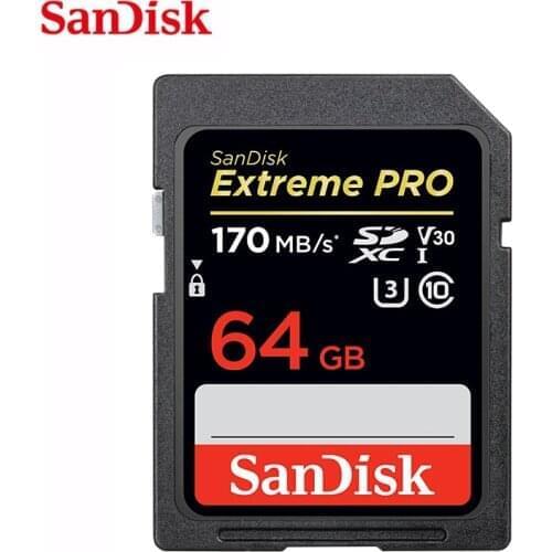 SanDisk Extreme PRO 64GB Tarjeta sd UHS-I 32GB sd card 128GB Memory Card 256GB 1T carte sd Class10 Max95M/s U3 V30 4K For Camera