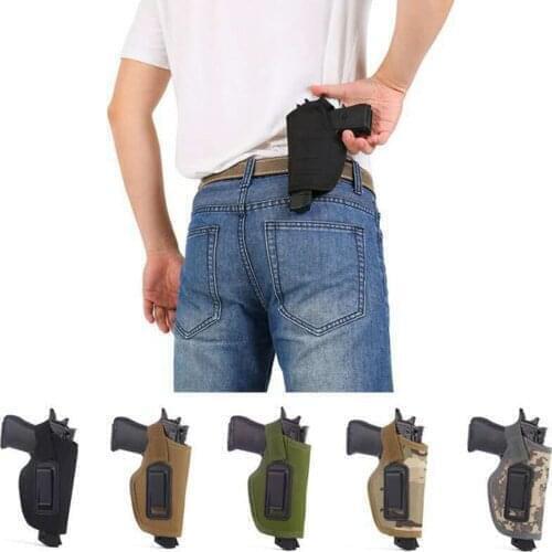 Holster Concealed Soft Comfort Nylon Plastic Clip Tactical Waist Sleeve Left Hand Type Revolver Glock Colt