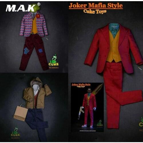 CUKE TOYS MA-002/MA-003/MA-004 1/6 Scale Figure Clothes Accessory The Joker Joaquin Casual Costume Suit Model for 12'' Action